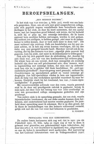 Eerste pagina van het artikel zoals het is gepubliceerd in het tijdschrift