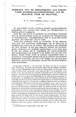 Eerste pagina van het artikel zoals het is gepubliceerd in het tijdschrift