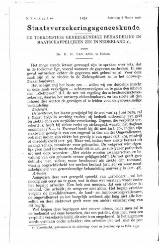 Eerste pagina van het artikel zoals het is gepubliceerd in het tijdschrift