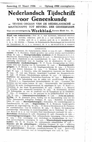 Eerste pagina van het artikel zoals het is gepubliceerd in het tijdschrift