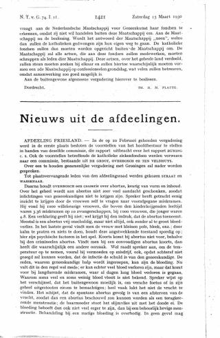 Eerste pagina van het artikel zoals het is gepubliceerd in het tijdschrift