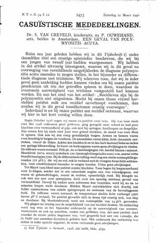 Eerste pagina van het artikel zoals het is gepubliceerd in het tijdschrift