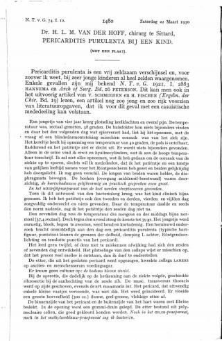 Eerste pagina van het artikel zoals het is gepubliceerd in het tijdschrift