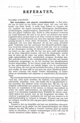 Eerste pagina van het artikel zoals het is gepubliceerd in het tijdschrift