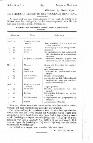 Eerste pagina van het artikel zoals het is gepubliceerd in het tijdschrift