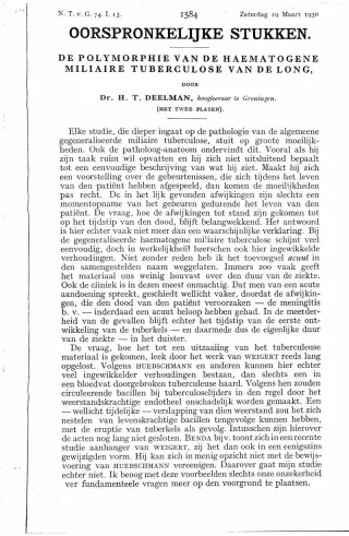 Eerste pagina van het artikel zoals het is gepubliceerd in het tijdschrift