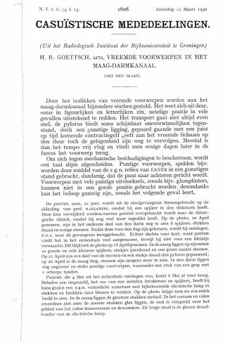 Eerste pagina van het artikel zoals het is gepubliceerd in het tijdschrift