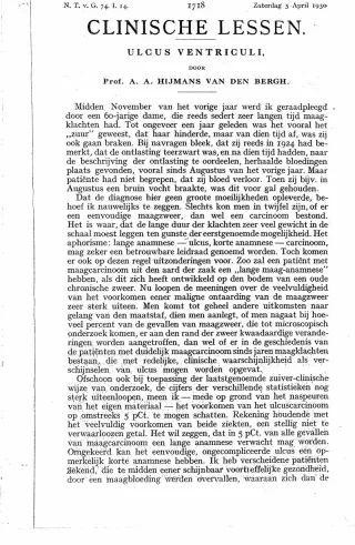 Eerste pagina van het artikel zoals het is gepubliceerd in het tijdschrift