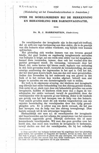 Eerste pagina van het artikel zoals het is gepubliceerd in het tijdschrift