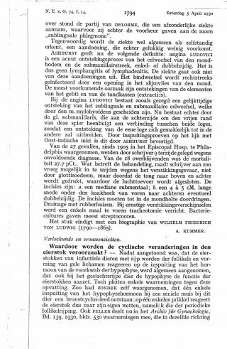 Eerste pagina van het artikel zoals het is gepubliceerd in het tijdschrift