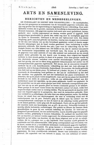 Eerste pagina van het artikel zoals het is gepubliceerd in het tijdschrift