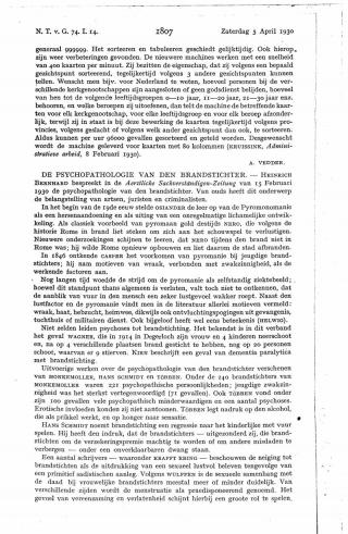 Eerste pagina van het artikel zoals het is gepubliceerd in het tijdschrift