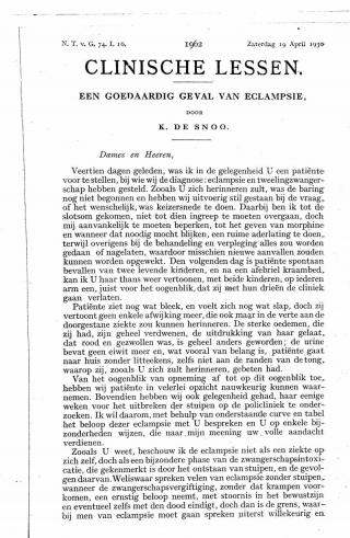 Eerste pagina van het artikel zoals het is gepubliceerd in het tijdschrift