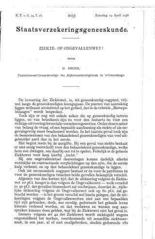 Eerste pagina van het artikel zoals het is gepubliceerd in het tijdschrift