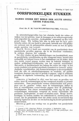 Eerste pagina van het artikel zoals het is gepubliceerd in het tijdschrift