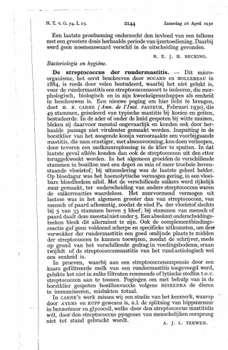 Eerste pagina van het artikel zoals het is gepubliceerd in het tijdschrift