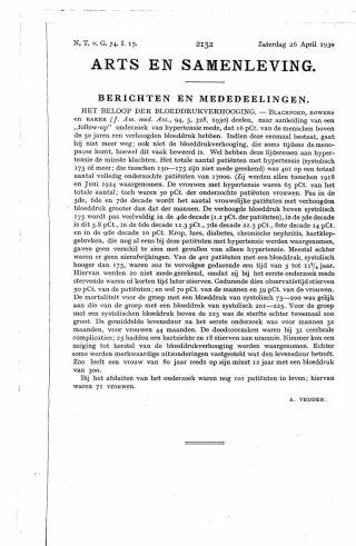 Eerste pagina van het artikel zoals het is gepubliceerd in het tijdschrift