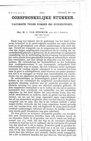 Eerste pagina van het artikel zoals het is gepubliceerd in het tijdschrift