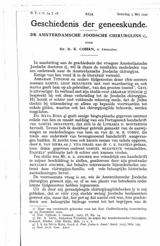Eerste pagina van het artikel zoals het is gepubliceerd in het tijdschrift