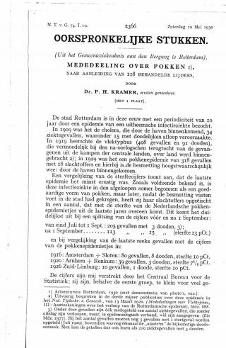 Eerste pagina van het artikel zoals het is gepubliceerd in het tijdschrift