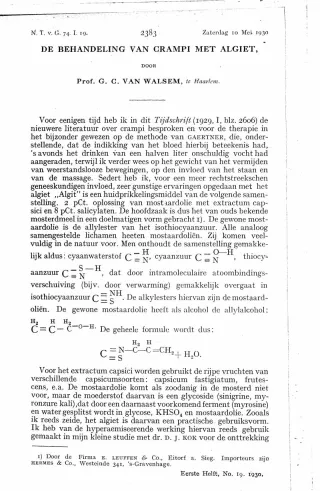 Eerste pagina van het artikel zoals het is gepubliceerd in het tijdschrift