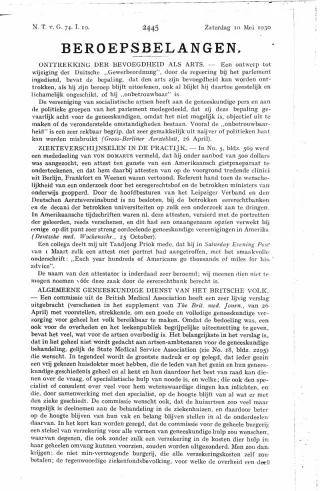 Eerste pagina van het artikel zoals het is gepubliceerd in het tijdschrift