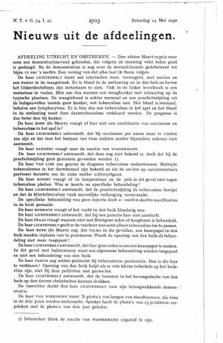 Eerste pagina van het artikel zoals het is gepubliceerd in het tijdschrift