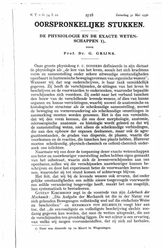 Eerste pagina van het artikel zoals het is gepubliceerd in het tijdschrift