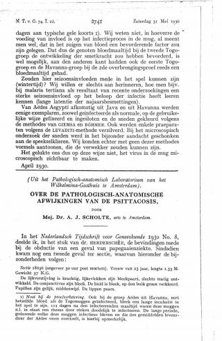 Eerste pagina van het artikel zoals het is gepubliceerd in het tijdschrift