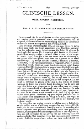 Eerste pagina van het artikel zoals het is gepubliceerd in het tijdschrift