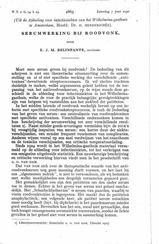 Eerste pagina van het artikel zoals het is gepubliceerd in het tijdschrift