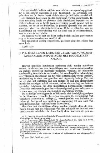 Eerste pagina van het artikel zoals het is gepubliceerd in het tijdschrift