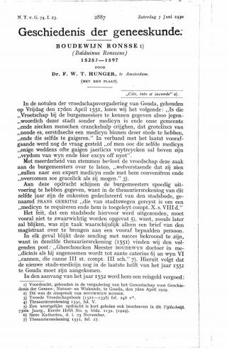 Eerste pagina van het artikel zoals het is gepubliceerd in het tijdschrift