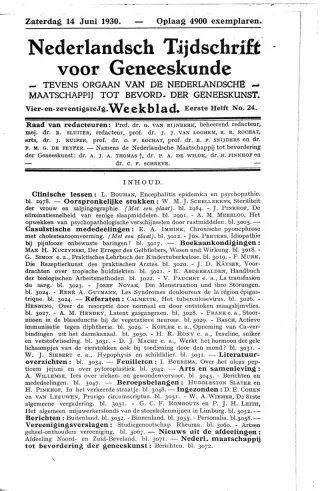 Eerste pagina van het artikel zoals het is gepubliceerd in het tijdschrift