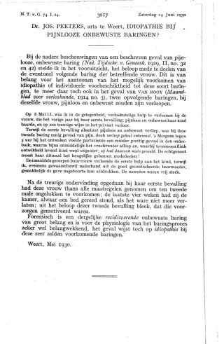 Eerste pagina van het artikel zoals het is gepubliceerd in het tijdschrift