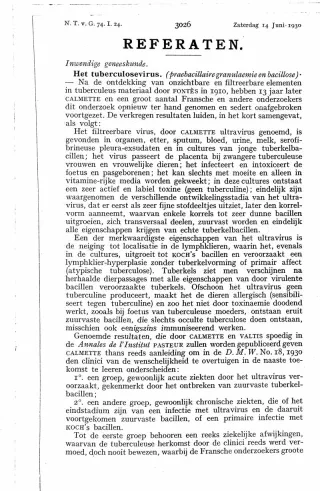 Eerste pagina van het artikel zoals het is gepubliceerd in het tijdschrift