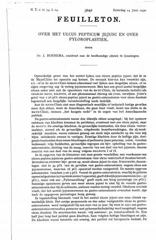 Eerste pagina van het artikel zoals het is gepubliceerd in het tijdschrift