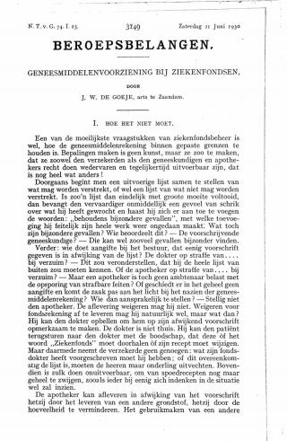 Eerste pagina van het artikel zoals het is gepubliceerd in het tijdschrift