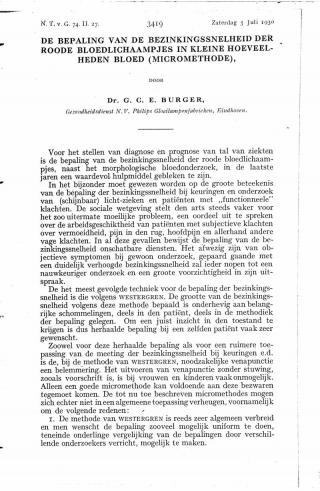 Eerste pagina van het artikel zoals het is gepubliceerd in het tijdschrift