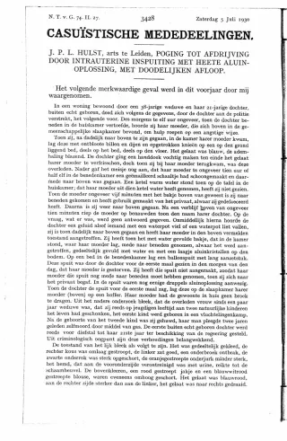 Eerste pagina van het artikel zoals het is gepubliceerd in het tijdschrift