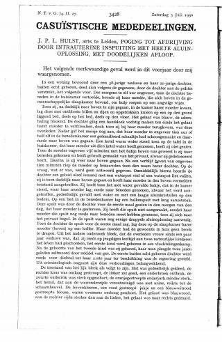 Eerste pagina van het artikel zoals het is gepubliceerd in het tijdschrift