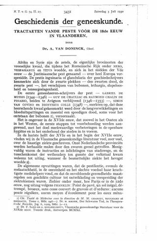 Eerste pagina van het artikel zoals het is gepubliceerd in het tijdschrift