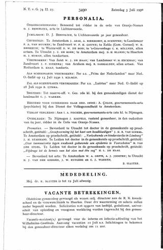 Eerste pagina van het artikel zoals het is gepubliceerd in het tijdschrift