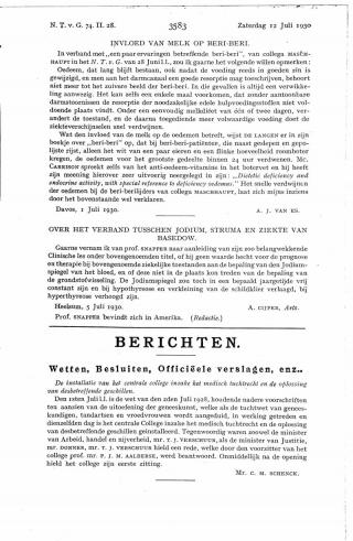 Eerste pagina van het artikel zoals het is gepubliceerd in het tijdschrift