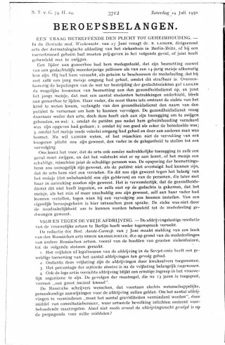 Eerste pagina van het artikel zoals het is gepubliceerd in het tijdschrift