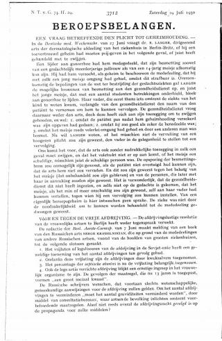 Eerste pagina van het artikel zoals het is gepubliceerd in het tijdschrift