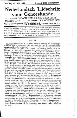 Eerste pagina van het artikel zoals het is gepubliceerd in het tijdschrift