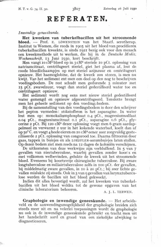 Eerste pagina van het artikel zoals het is gepubliceerd in het tijdschrift