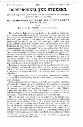 Eerste pagina van het artikel zoals het is gepubliceerd in het tijdschrift