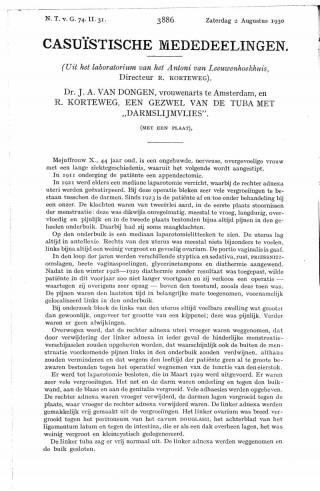 Eerste pagina van het artikel zoals het is gepubliceerd in het tijdschrift